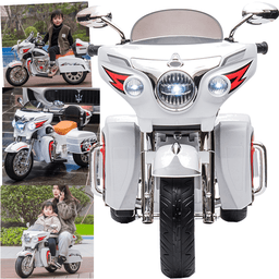 Moto Eletrica Bang Toys Road Custom Victorious Monster 12v Branca - 4