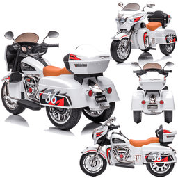 Moto Eletrica Bang Toys Road Custom Victorious Monster 12v Branca - 2