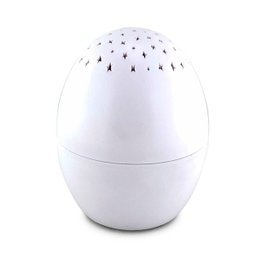 Luminária Musical Para Bebês Musicas de Ninar Sons da Natureza Teto Estrelado Formato de Ovo - 3