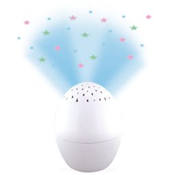 Luminária Musical Para Bebês Musicas de Ninar Sons da Natureza Teto Estrelado Formato de Ovo - 2