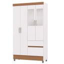 Ver imagem 4 de Guarda Roupa Solteiro 103cm com Espelho Ideal Flex Branco - Vila Rica
