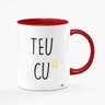 Caneca Teu Cu 325 Ml Interior E Alça Vermelha - 2