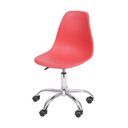 Ver imagem 1 de Cadeira Charles Eames Dkr Pp Base Rodizio:vermelha