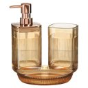 Ver imagem 1 de Kit Lavabo Luxo Banheiro Dispenser Líquido Saboneteira 370