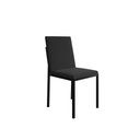 Ver imagem 5 de Conjunto de Jantar Mesa Mônaco 90cm Tampo Imbuia com 4 Cadeiras Estofadas Pretas - Cor: Preto