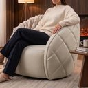 Ver mais imagens de Poltrona Decorativa Organica Essence Base Fixa Courino Tcs 725 Moll