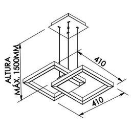 Pendente Fit Led 50,4W New Line Branco Bivolt - 2