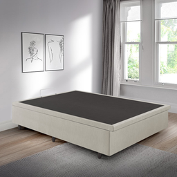 Cama Box Baú Viúva 120x203x42 Cm Corino Linho com Pistão a Gás - 5