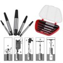 Ver imagem 5 de Chave Extrator Tira Parafuso Quebrado Espanado 3 a 18mm Jogo com 5 Peças Lorben