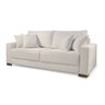 Sofá 3 Lugares Fixo Living Marrocos Linho Offwhite 2,0m Mk - 1