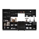 Ver imagem 3 de Armário de Cozinha Modulada Completa Fidelitá Nara 100% MDF 6 Peças 360cm 16 Portas 2 Gavetas sem