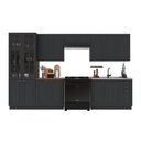 Ver imagem 2 de Armário de Cozinha Modulada Completa Fidelitá Nara 100% MDF 6 Peças 360cm 16 Portas 2 Gavetas sem