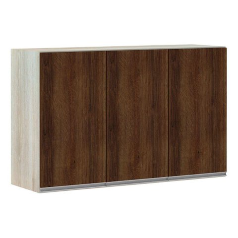 Armário Para Cozinha 120cm 3 Portas Lis Legno Crema