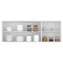 Ver imagem 2 de Armário de Cozinha Aéreo 150cm Pérola Z34 Branco - Mpozenato