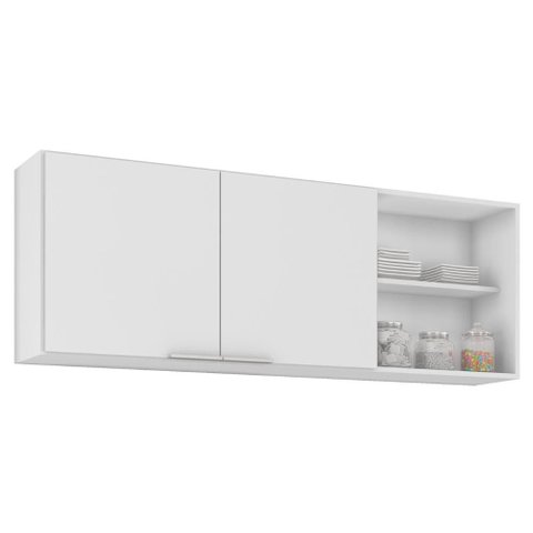 Armário de Cozinha Aéreo 150cm Pérola Z34 Branco - Mpozenato