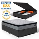 Ver imagem 2 de Cama Box Baú com Colchão de Espuma D33 Pillow Top Maxx Queen 158cm