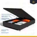 Ver imagem 5 de Cama Box Baú com Colchão de Espuma D33 Pillow Top Maxx Queen 158cm