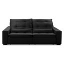 Ver imagem 5 de Sofa Retratil Reclinavel 2 Lugares 2,90m Atlantis Veludo Preto Lansofbr