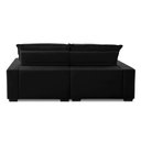 Ver imagem 7 de Sofa Retratil Reclinavel 2 Lugares 2,90m Atlantis Veludo Preto Lansofbr