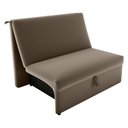 Ver imagem 4 de Sofá Cama Tália 2 Lugares 113cm Cappuccino Veludo Matrix