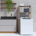 Ver imagem 2 de Estante P/ Banheiro Moderno Armário Prateleira Dupla Pinus Technox Marron