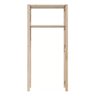 Estante P/ Banheiro Moderno Armário Prateleira Dupla Pinus Technox Marron - 6