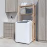 Estante P/ Banheiro Moderno Armário Prateleira Dupla Pinus Technox Marron - 1