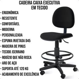 Cadeira Caixa Alta Executiva com Rodízios Vermelha - 5
