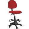 Cadeira Caixa Alta Executiva com Rodízios Vermelha - 1