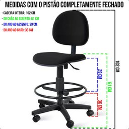Cadeira Caixa Alta Executiva com Rodízios Vermelha - 7