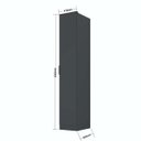 Ver imagem 4 de Guarda Roupa Ravi em Mdf 41x232,2cm 1 Porta Grafitto 1138