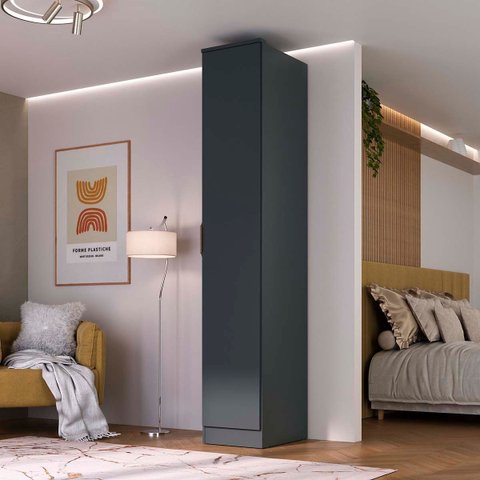 Guarda Roupa Ravi em Mdf 41x232,2cm 1 Porta Grafitto 1138