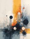 Ver imagem 2 de Canvas para Quadro Decorativo Abstrato Formas Geométricas 0,70 X 0,90
