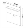 Rack com Painel Pequeno Para TV 32 Polegadas 90cm Yan Patrimar Cinamomo/Off White - 9