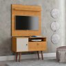Rack com Painel Pequeno Para TV 32 Polegadas 90cm Yan Patrimar Cinamomo/Off White - 6