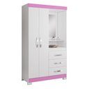 Ver imagem 1 de Guarda-Roupa 4 Portas NT 5170 Rosa - Notável
