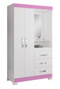 Ver imagem 1 de Guarda-Roupa 4 Portas NT 5170 Rosa - Notável