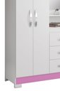 Ver imagem 3 de Guarda-Roupa 4 Portas NT 5170 Rosa - Notável