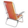 Cadeira de Praia Camping Reclinável Alumínio Bali Tramontina Cor:laranja - 3