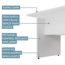 Ver imagem 6 de Conjunto Estação de Trabalho 6 Lugares com Armário Branco Yescasa