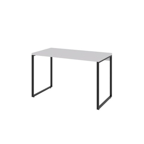 Mesa Office 120x60x75cm Branco Chess / Est.preta