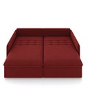 Ver imagem 6 de Sofá Retrátil Reclinável 3 Lugares 194cm Maili Veludo Vermelho K01 - D’Rossi