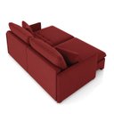 Ver mais imagens de Sofá Retrátil Reclinável 3 Lugares 194cm Maili Veludo Vermelho K01 - D’Rossi