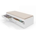 Ver imagem 2 de Bicama Bari Branco com Colchões Gabrielli