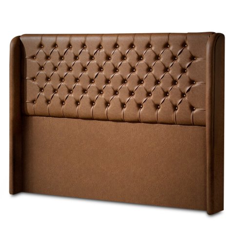 Cabeceira para Box King Size Dubai Corino Terra Cota 195cm Bonan