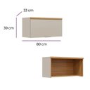 Ver imagem 5 de Conjunto de Cozinha Allure 6 Peças Linea Brasil Jequitiba/gris Fosco