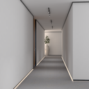 Ver imagem 3 de Perfil Rodapé Invertido, Mod "j ", com Nicho para Led, Alumínio Epóxi Branco Fosco , 13 X 40mm X 3m