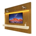 Ver imagem 1 de Home Suspenso 2.3 Ripado com LED Nobre Naturale - Gelius Móveis