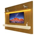 Ver imagem 1 de Home Suspenso 2.3 Ripado com LED Nobre Naturale - Gelius Móveis