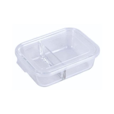 Pote Marmita Vidro Hermético Grande 1000ml com Divisória Mor